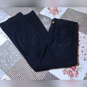 Talbots Women's Wide Leg Jeans Moonlit Wash Size 10